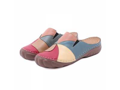 New European and American slippers female car line non slip bow, lightweight thick soled closed toe shoe sandals T329 4