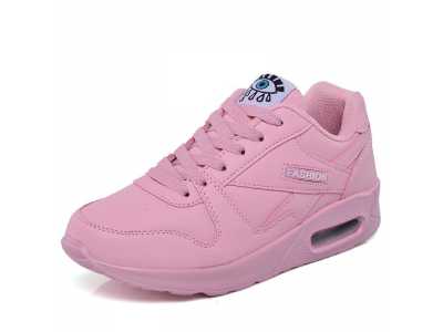 5 Colors Women PU Leather Platform Flat Shoes Air Cushion Sneakers White Fashion Ladies Basket Tenis Shoes Breathable Trainers