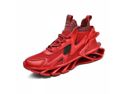 Patent Men's Shoes Blade Running Shoes for Men 2021  New Breathable Non slip Outsole Athletic Sport Shoes Training Run Zapatillas