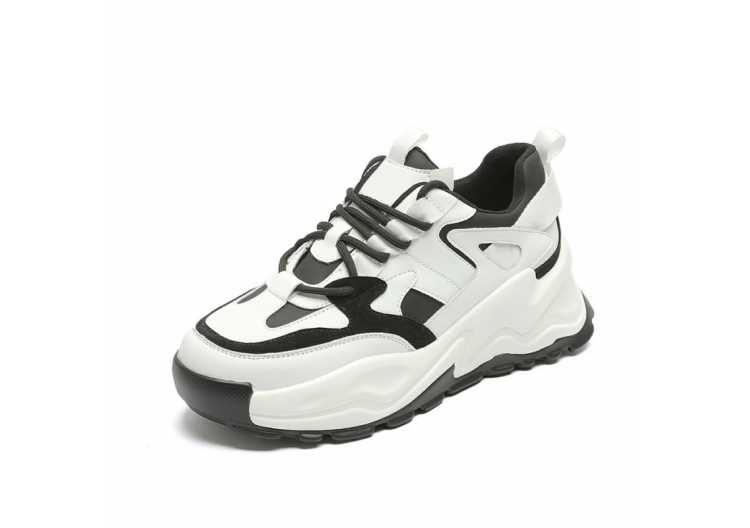 Women Sneakers Flat Platform Shoes Autumn Soft Comfortable Thick Bottom Color Splicing Casual Ladies Sneakers