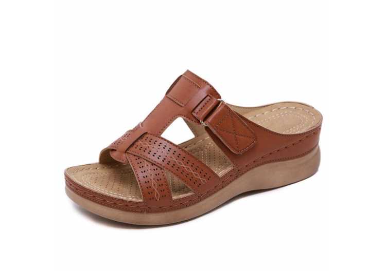 Women Sandals Soft Bottom Wedges Shoes For Women Summer Sandals Med Heels Platform Sandals Shoes Female Wedge Sandalias Mujer 43