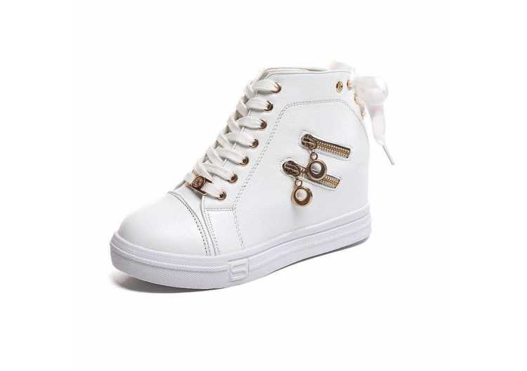 Women Sneaker Platform Shoes For Women High top Women Autumn Wild Girls Shoes Fashion Increase Sport And Leisure Shoes 266