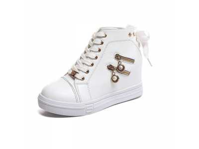 Women Sneaker Platform Shoes For Women High top Women Autumn Wild Girls Shoes Fashion Increase Sport And Leisure Shoes 266