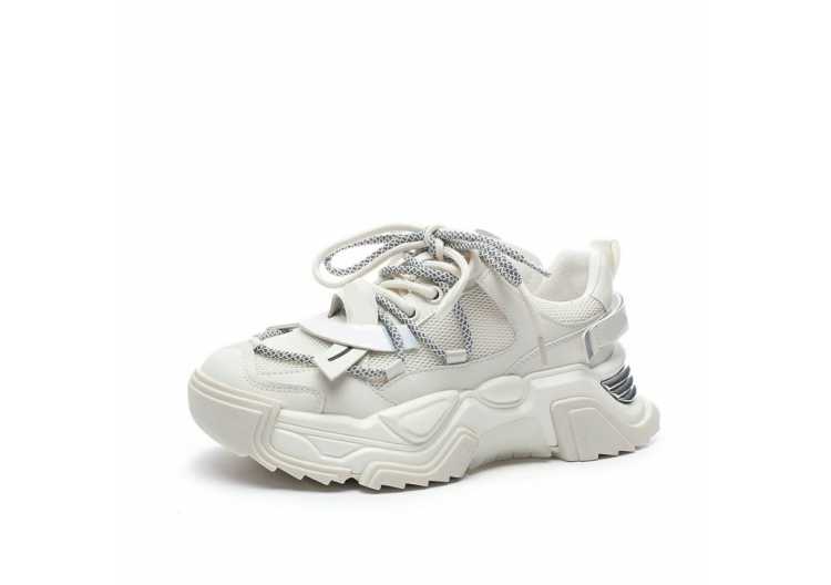 White Sneakers Women Flat Platform Shoes Summer Breathable Mesh Thick bottom Casual Comfortable Ladies Sneakers