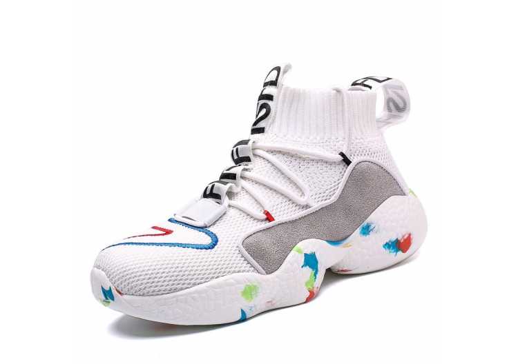 Sneaker For Men Brand Outdoor High Top Shoes Elasticity Warm Winter Walk Casual Shoes Male Shoes Trend Zapatos Hombre