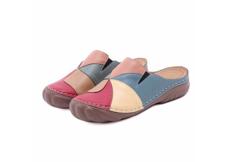 New European and American slippers female car line non slip bow, lightweight thick soled closed toe shoe sandals T329 4