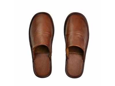 Luxury Indoor Cow Split Leather Men Slippers House Quality Bedroom Men Casual Shoes Spring Autumn Homen Men Leather Slippers