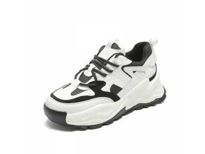 Women Sneakers Flat Platform Shoes Autumn Soft Comfortable Thick Bottom Color Splicing Casual Ladies Sneakers