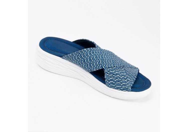 Women Slippers Wedges Summer Casual Shoes for Female Platform Shoes Plus Size Sandals Beach Solid Ladies Cross Slide Slippers