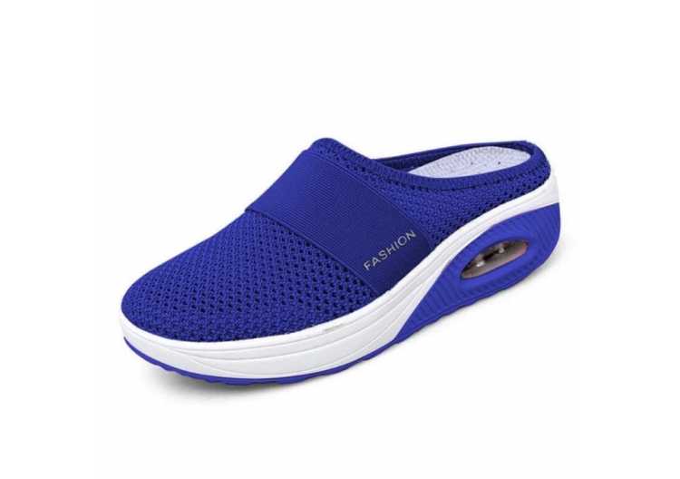 Women Mesh Lightweight Shoes Woman Slippers Wedge Shoes Female Air cushion Sandals Thick Bottem Omen Sneakers Plus Size 43