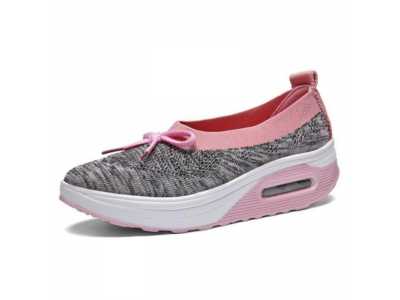 New Women Mesh Flat With Casual Walking Shallow mouth Sneakers Loafers Soft Shoes Fashion Round Toe Flat with Women Shoes
